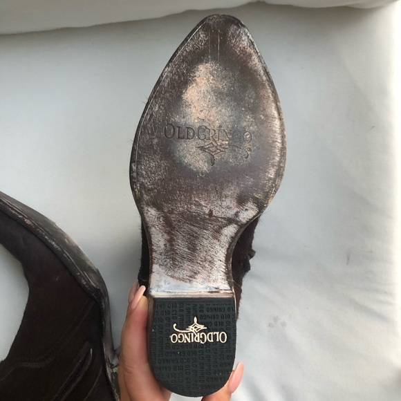 Old Gringo Brown Cow Hair Embroider Ankle Booties - Picture 7 of 9